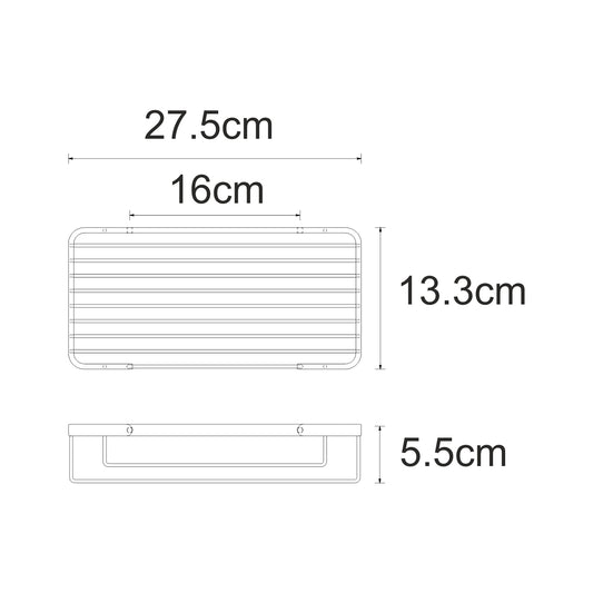 Wire Soap Tray | Wall Mounted Bathroom Soap Holder – Open Drainage, Chrome & Gold Finish
