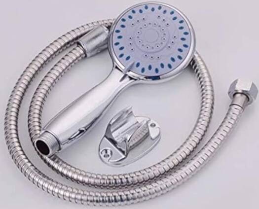 5-Mode High Pressure Handheld Shower Set with Hose & Wall Hook | Chrome Bathroom Shower Head
