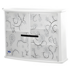 Wall Mounted Double Door Plastic Bathroom Cabinet | Waterproof Storage Organizer – Multi-Color