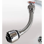 360° Flexible Faucet Sprayer | Stainless Steel Rotating Tap Extension for Kitchen & Bathroom