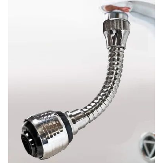Turbo Flex 360° Flexible Faucet Sprayer | Stainless Steel Rotating Tap Extension for Kitchen & Bathroom