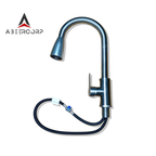 SUS 304 High Arc Pull-Out Kitchen Faucet | 360° Swivel Hot & Cold Mixer Tap – Silver, Black, Gold & Gun Grey