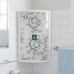 Galaxy Wall Mounted Plastic Decore Bathroom Cabinet | Washroom Storage Shelf Organizer – White & Multi Colors