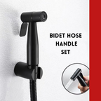 Matte Black Handheld Bidet Spray Gun | Stainless Steel Toilet & Bathroom Sprayer with Adjustable Flow & Pause Function