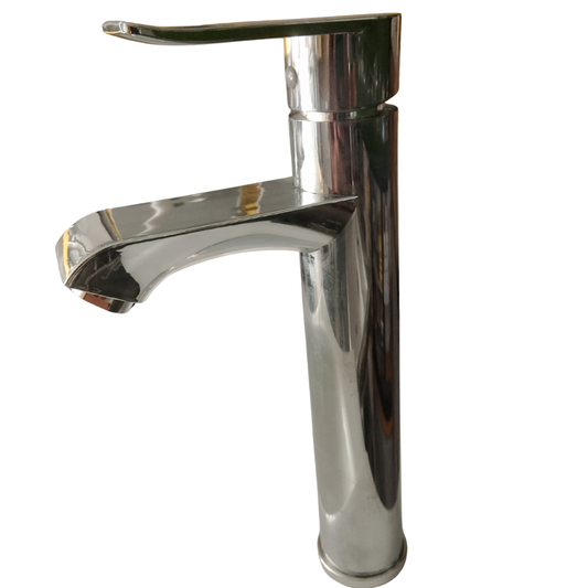 Premium Tall Chrome Vanity Basin Mixer Tap | Single Lever Hot & Cold Bathroom Faucet (30.5 cm)