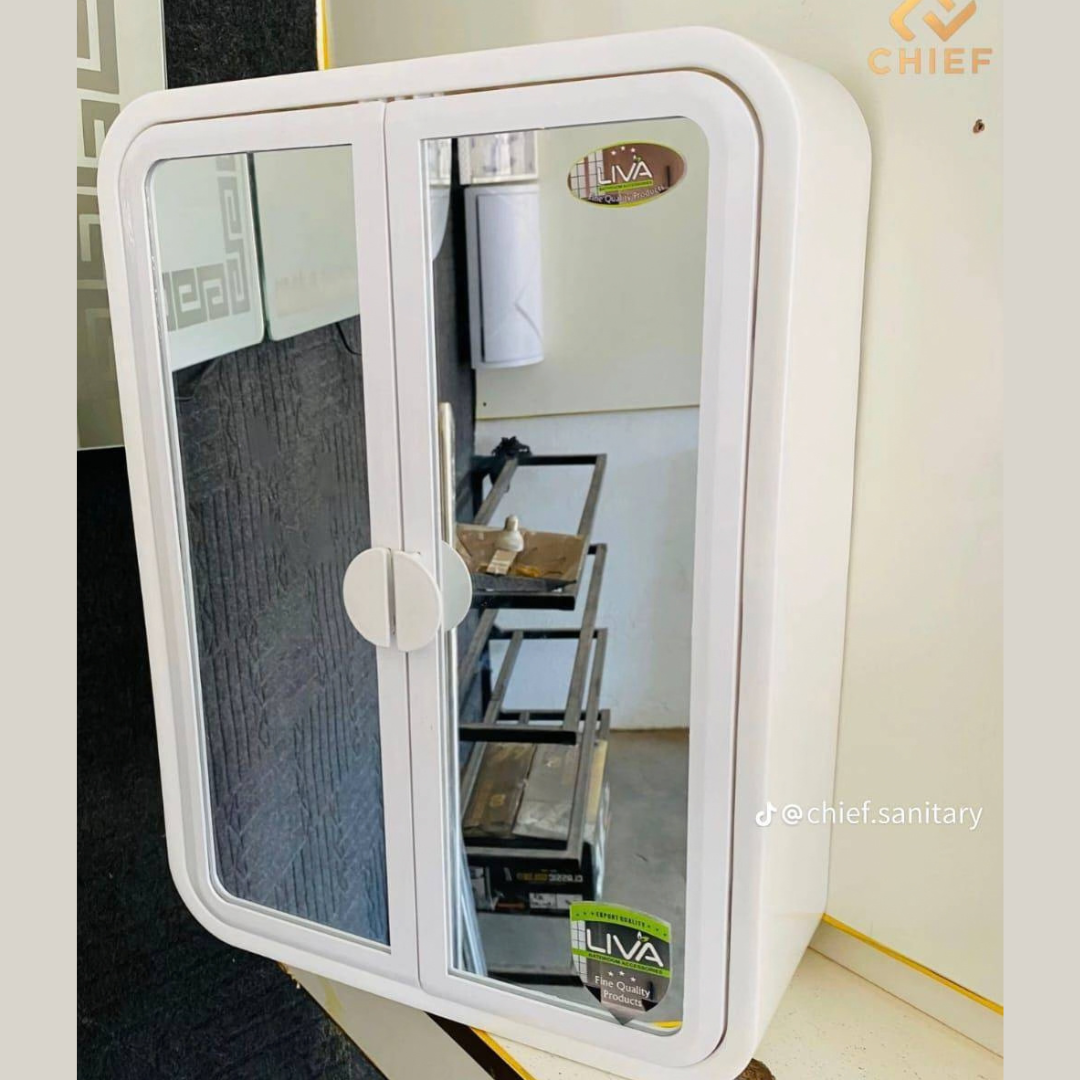Wall Mounted Bathroom Mirror Cabinet | Modern Storage Cabinet with Mirror Door – Space Saving