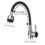 360° Rotating Flexible Kitchen Faucet | Hot & Cold Mixer Tap with Inlet Pipe Options