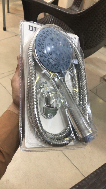 5-Mode High Pressure Handheld Shower Set with Hose & Wall Hook | Chrome Bathroom Shower Head