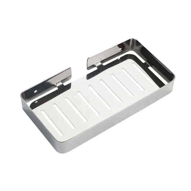 SUS304 Stainless Steel Wall Mounted Soap Dish Rack | Large Drainage Soap Holder – Black, Silver, Gold & Rose Gold