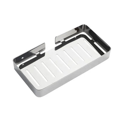 SUS304 Stainless Steel Wall Mounted Soap Dish Rack | Large Drainage Soap Holder – Black, Silver, Gold & Rose Gold