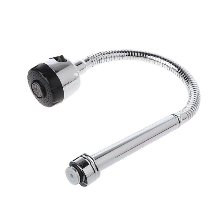 Flexible Dual-Hole Shower Head | Chrome Rotatable Bathroom Faucet Sprayer