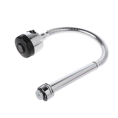 Flexible Dual-Hole Shower Head | Chrome Rotatable Bathroom Faucet Sprayer