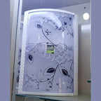Galaxy Wall Mounted Plastic Decore Bathroom Cabinet | Washroom Storage Shelf Organizer – White & Multi Colors