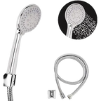 5-Mode High Pressure Handheld Shower Set with Hose & Wall Hook | Chrome Bathroom Shower Head