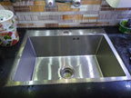 24x18 Inch Handmade Kitchen Sink – 304 Stainless Steel Single Bowl with Drain & Rinse Basket