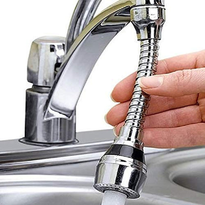 Turbo Flex 360° Flexible Faucet Sprayer | Stainless Steel Rotating Tap Extension for Kitchen & Bathroom