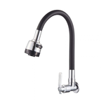 360° Rotating Flexible Kitchen Faucet | Hot & Cold Mixer Tap with Inlet Pipe Options