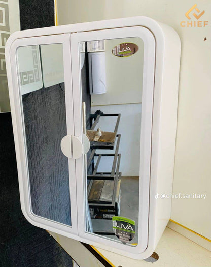 Wall Mounted Bathroom Mirror Cabinet | Modern Storage Cabinet with Mirror Door – Space Saving