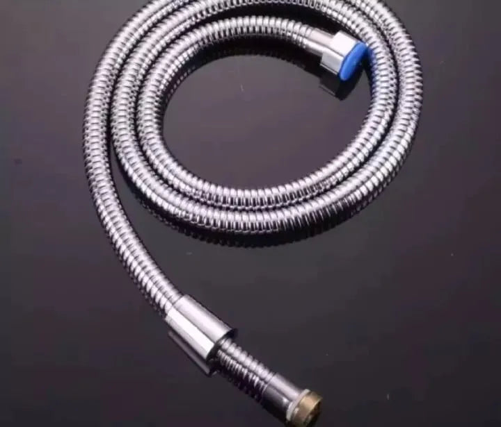 FACO Double Interlock Chromium Plated Flexible Hose | Muslim Shower & Hand Shower Pipe – 1m & 1.5m