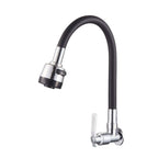 360° Rotating Flexible Kitchen Faucet | Hot & Cold Mixer Tap with Inlet Pipe Options