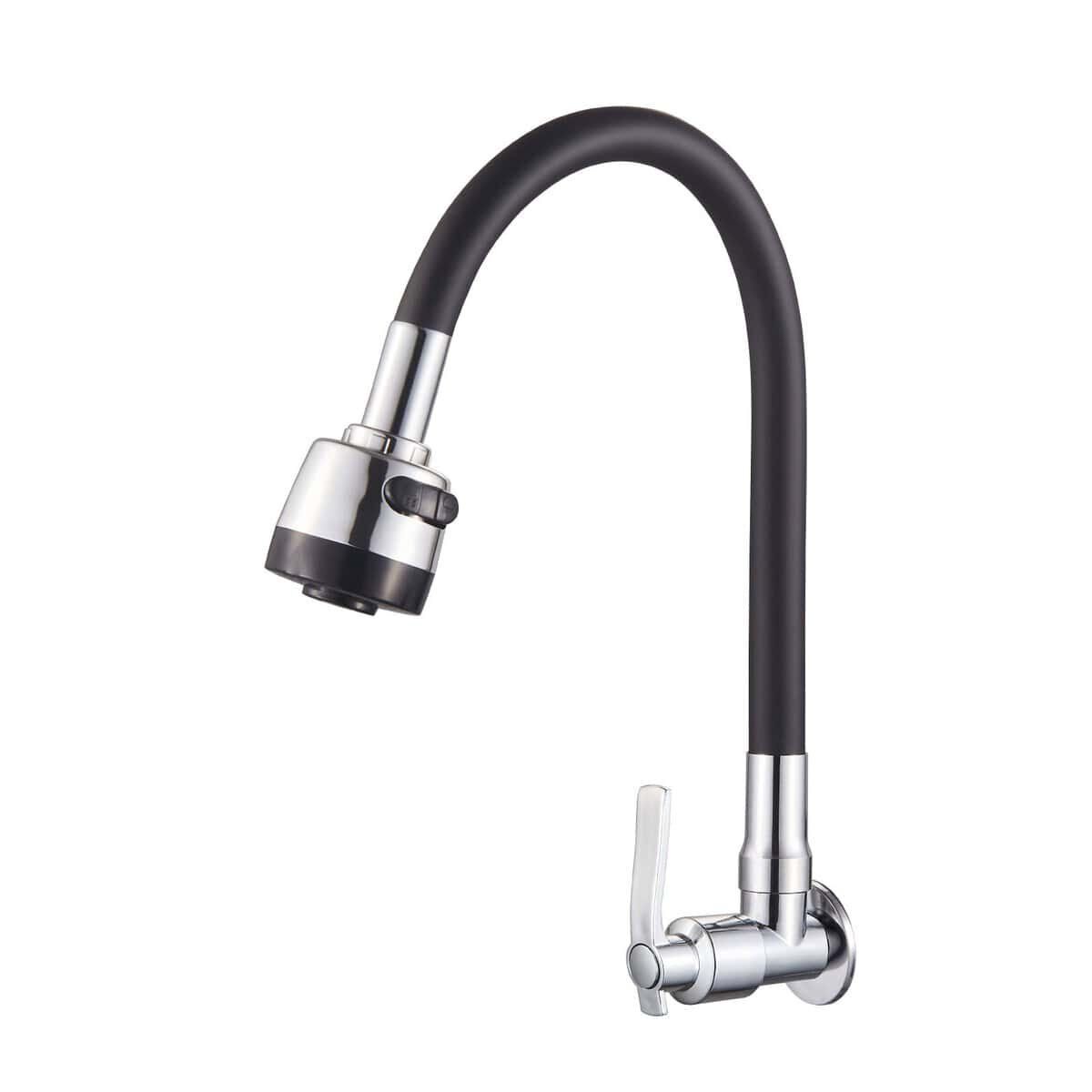 360° Rotating Flexible Kitchen Faucet | Hot & Cold Mixer Tap with Inlet Pipe Options
