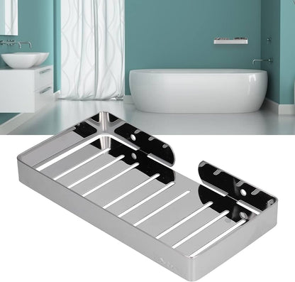 SUS304 Stainless Steel Wall Mounted Soap Dish Rack | Large Drainage Soap Holder – Black, Silver, Gold & Rose Gold