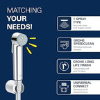 Grohe Tempesta Trigger Spray 30 | Muslim Shower Bidet Set with Hose & Wall Holder