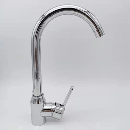 Stainless Steel Hot & Cold Kitchen Sink Mixer Tap | Single Handle Vegetable Basin Faucet – Ceramic Disc, Deck Mounted