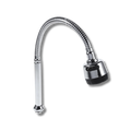 Flexible Dual-Hole Shower Head | Chrome Rotatable Bathroom Faucet Sprayer