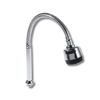 Flexible Dual-Hole Shower Head | Chrome Rotatable Bathroom Faucet Sprayer