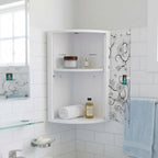 Galaxy Wall Mounted Plastic Decore Bathroom Cabinet | Washroom Storage Shelf Organizer – White & Multi Colors