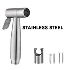 Stainless Steel Handheld Bidet Spray Gun | Toilet & Bathroom Sprayer with Adjustable Flow & Pause Function