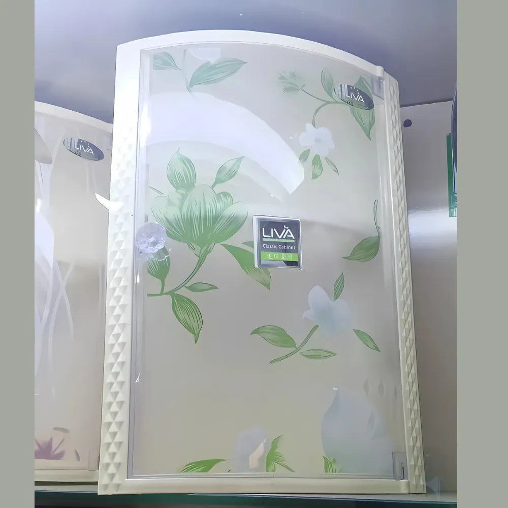 Galaxy Wall Mounted Plastic Bathroom Cabinet | Washroom Storage Shelf Organizer – White & Multi Colors