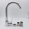 Stainless Steel Hot & Cold Kitchen Sink Mixer Tap | Single Handle Vegetable Basin Faucet – Ceramic Disc, Deck Mounted