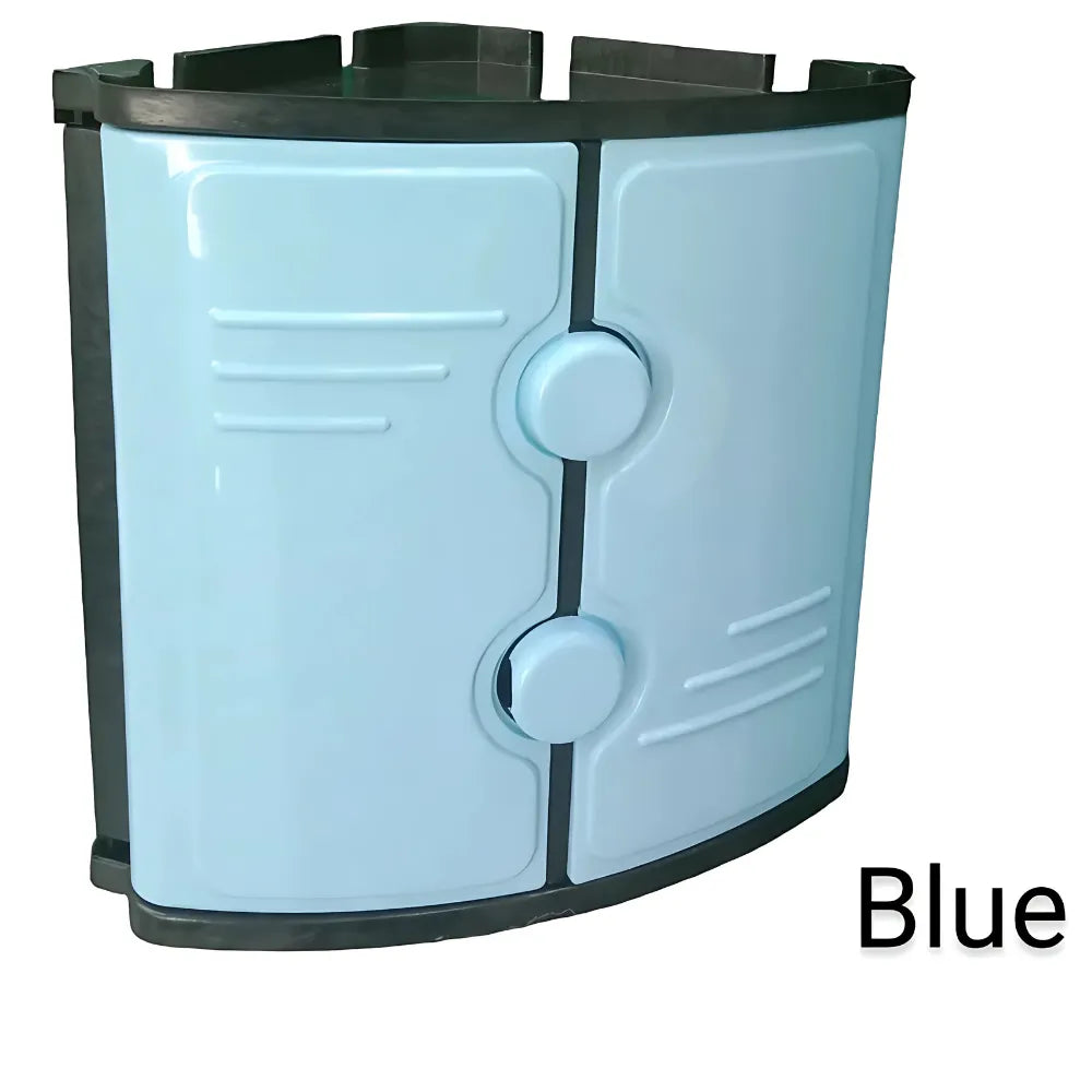 Wall Mounted Bathroom Corner Cabinet | ABS Plastic Storage Shelf – White & Multi Colors