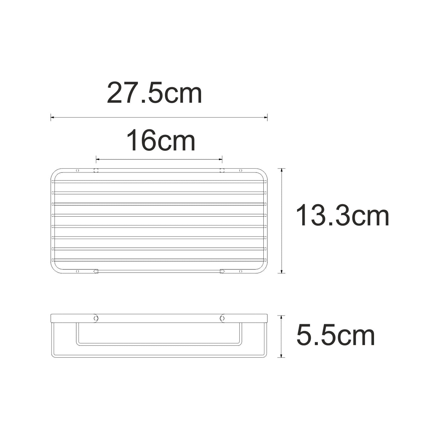 Wire Soap Tray | Wall Mounted Bathroom Soap Holder – Open Drainage, Chrome & Gold Finish