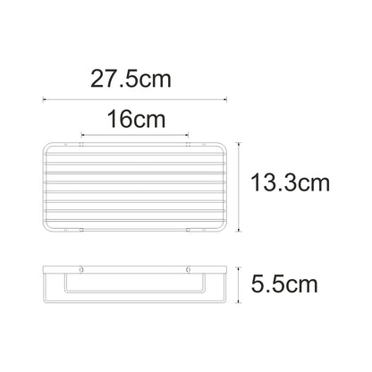 Wire Soap Tray | Wall Mounted Bathroom Soap Holder – Open Drainage, Chrome & Gold Finish