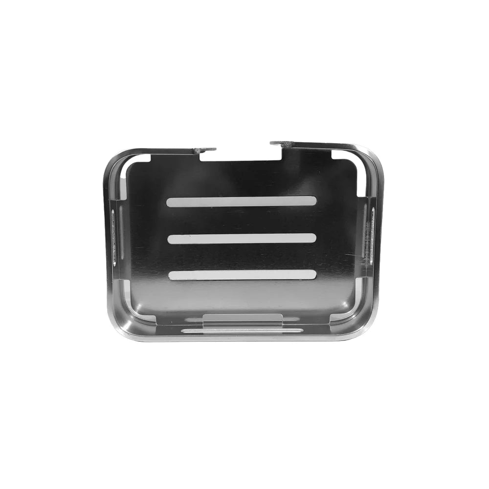 304 Stainless Steel Soap Dish Holder | Wall Mounted Soap Saver Tray with Drainage – 13.5×9.7 cm
