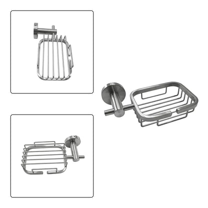 Premium Aluminum Soap Dish | Scratch-Resistant Rust-Proof Wall Mounted Bathroom Soap Holder with Drainage