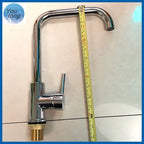 Bay Neck Chrome Kitchen Mixer Faucet | Hot & Cold Single Handle Sink Tap – PVC Body, Deck Mounted