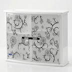 Wall Mounted Double Door Plastic Bathroom Cabinet | Waterproof Storage Organizer – Multi-Color