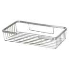 Wire Soap Tray | Wall Mounted Bathroom Soap Holder – Open Drainage, Chrome & Gold Finish