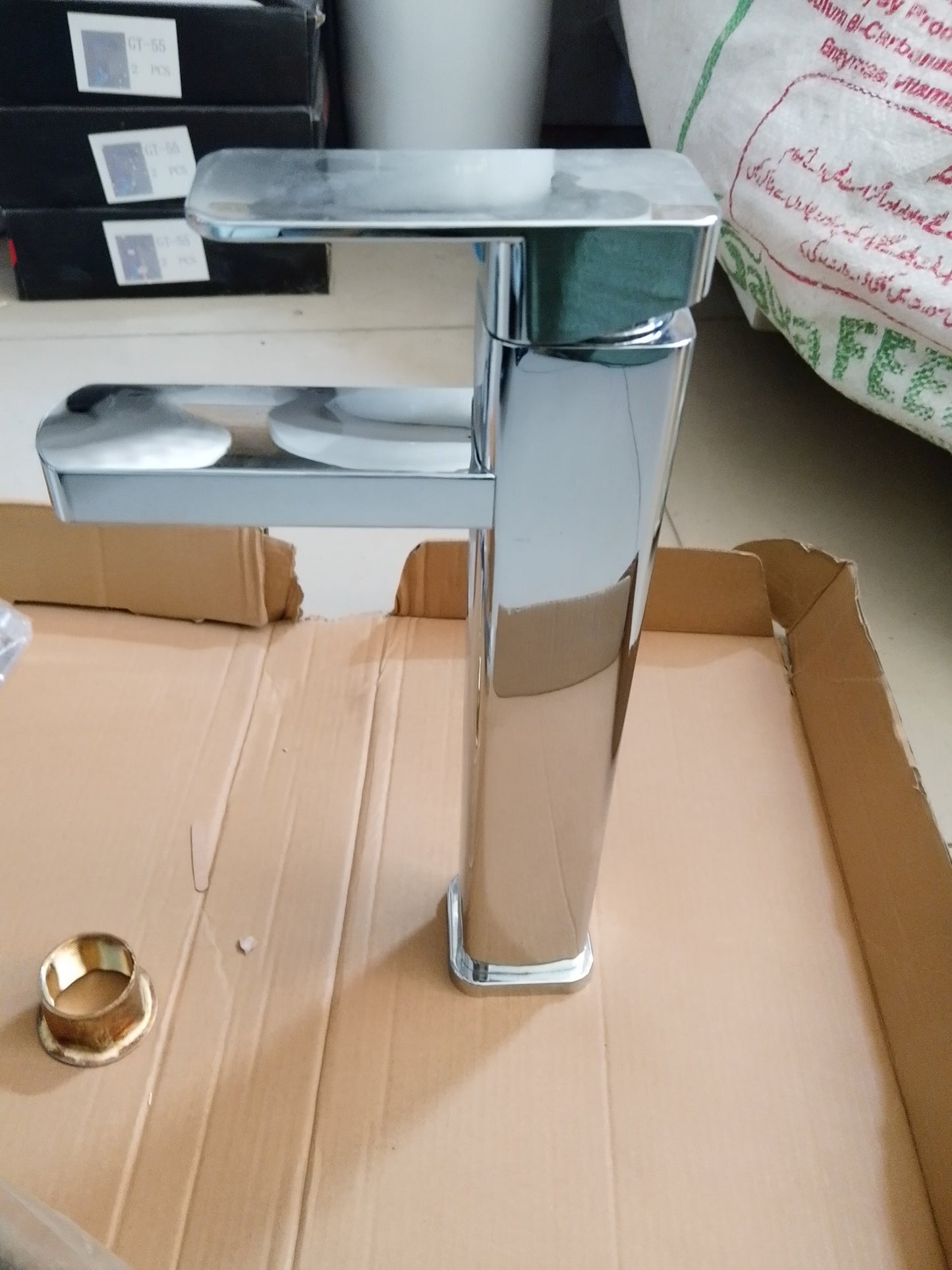 Chrome Single Handle Basin Vanity Mixer Faucet | Hot & Cold Deck Mounted Tap – Brass Body (Model YL11802)