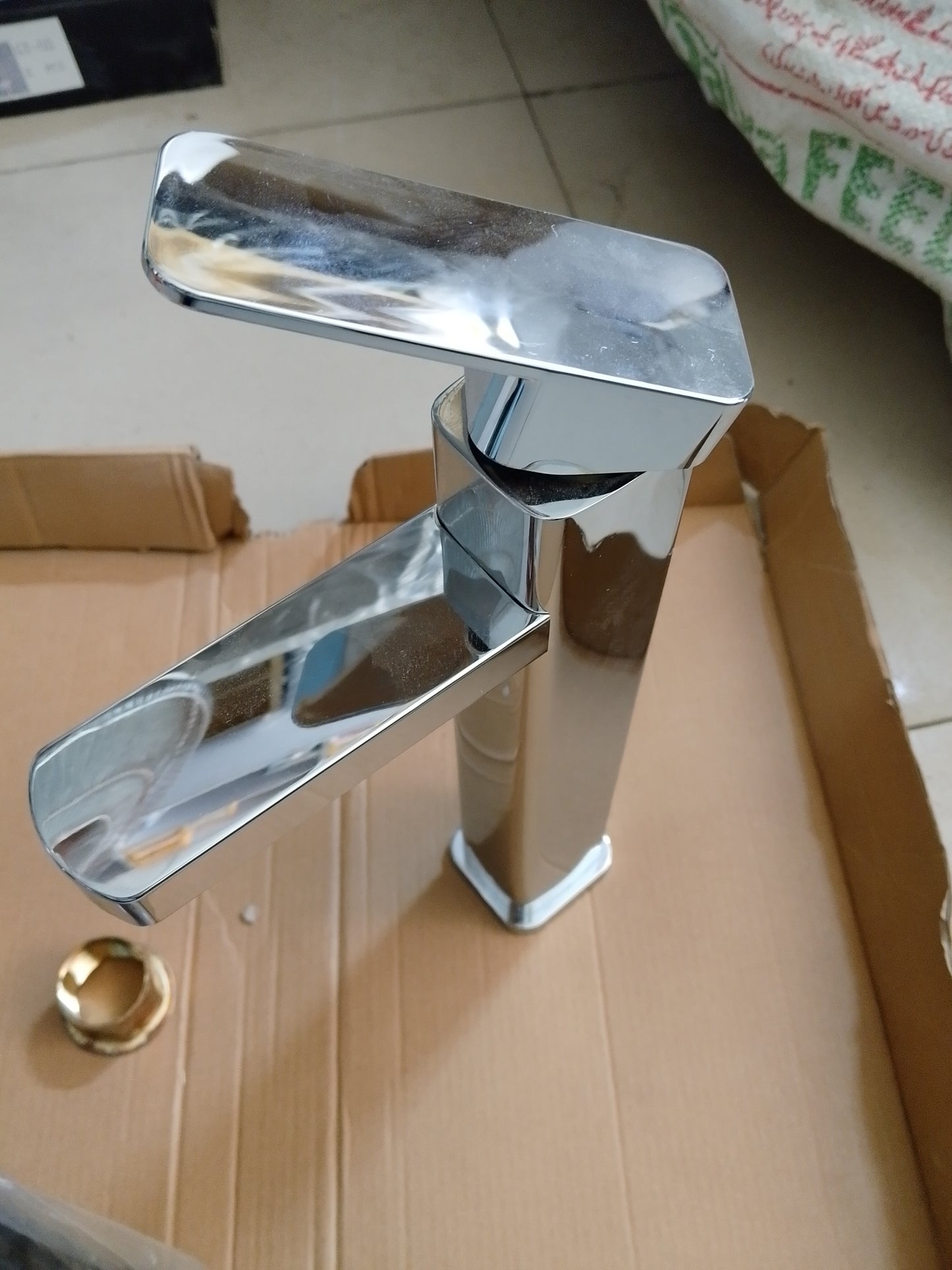 Chrome Single Handle Basin Vanity Mixer Faucet | Hot & Cold Deck Mounted Tap – Brass Body (Model YL11802)