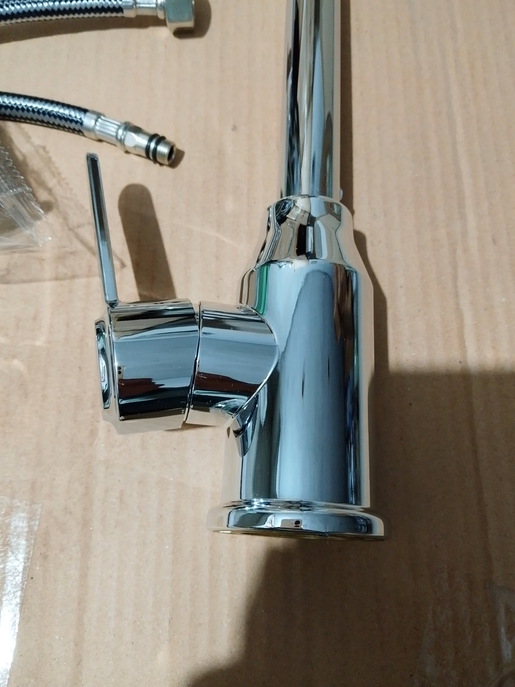 Stainless Steel Hot & Cold Kitchen Sink Mixer Tap | Single Handle Vegetable Basin Faucet – Ceramic Disc, Deck Mounted