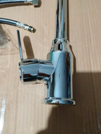 Stainless Steel Hot & Cold Kitchen Sink Mixer Tap | Single Handle Vegetable Basin Faucet – Ceramic Disc, Deck Mounted