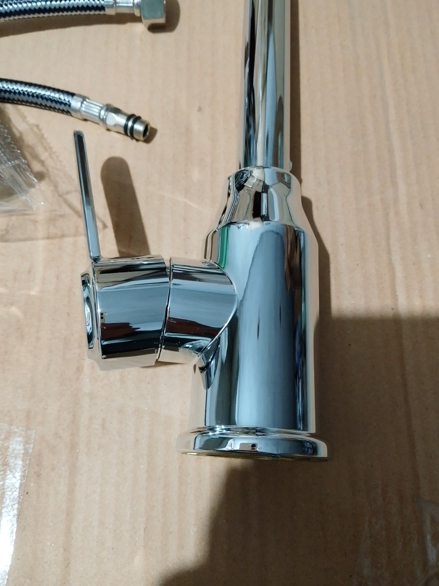 Stainless Steel Hot & Cold Kitchen Sink Mixer Tap | Single Handle Vegetable Basin Faucet – Ceramic Disc, Deck Mounted