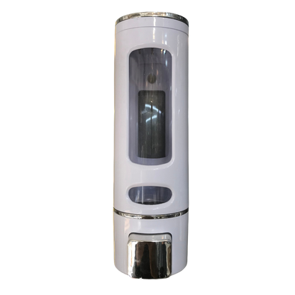 Wall Mount Soap Dispenser 400ml | Black ABS Manual Liquid Soap Dispenser for Bathroom & Kitchen