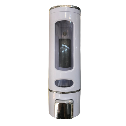 Wall Mount Soap Dispenser 400ml | Black ABS Manual Liquid Soap Dispenser for Bathroom & Kitchen