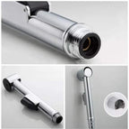 Stainless Steel Muslim Shower Head Only | Handheld Bidet Sprayer for Toilet & Bathroom – No Pipe, Chrome Finish